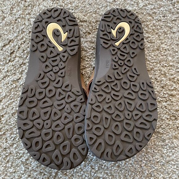 Men's Olukai Ohana Sandals/Flip Flops in Tan/Java US Size 10 - Picture 2 of 3